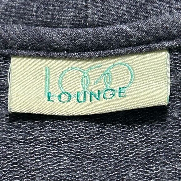 Logo Lounge Tunic Top Women's 2X Purple Zip Up Pockets V-Neck Lovely Lace Back - Picture 11 of 14